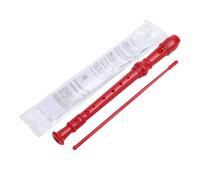 Qerwsdty Grabadora Soprano Roja de 8 Agujeros con Varilla de Limpieza, Grabadora de Llave C AlemáN para NiñOs Estudiantes Principiantes