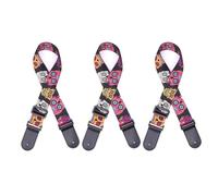 Qerwsdty Horror Skull Nylon Impresión Fluorescente Folk Guitarra Correa Guitarra Eléctrica, Correa para Guitarra Acústica, B