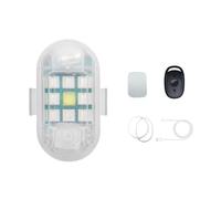 Qerwsdty Indicador de Flash Inalámbrico 2.4G Luz de Señal de Control Remoto Anticolisión 9 Cuentas de Lámpara Recargable por USB