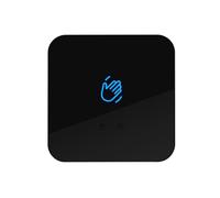 Qerwsdty Instalación de superficie infrarroja, cerradura de puerta infrarroja sin contacto, sin sensor táctil, botón de salida, abridor de puerta por infrarrojos, interruptor de timbre, fácil