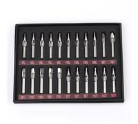 Qerwsdty Juego Completo de 22 Puntas para Tatuajes, de Acero Inoxidable 304, para Arte Corporal, para Tatuajes, Sombreador, Delineador, Boquilla para Agujas de Tatuaje