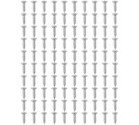 Qerwsdty Juego de 100 tornillos para golpeador de guitarra y bajo, color plateado