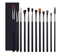 Qerwsdty Juego de 12 brochas de maquillaje para sombra de ojos, corrector, polvo, sombra de ojos, para maquillaje , herramientas cosméticas