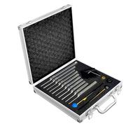 Qerwsdty Juego de Diapasones de 10 Piezas, Diapasones para Curar Chakras, Diapasones de MeditacióN con Sonido para Terapia de SanacióN con Sonido, Reducir el EstréS