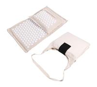 Qerwsdty Juego de Esterilla y Almohada de Acupresión para Aliviar el Dolor de Cuello, Pies y Espalda. Esterilla de Yoga con Puntos de Presión para Masaje de Tejido Profundo.