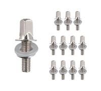 Qerwsdty Juego de tornillos tensores para tambor, 12 unidades, tornillos tensores, , accesorios para tambor, M5 x 15 mm