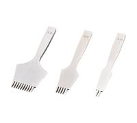 Qerwsdty Kit de Herramientas de Perforación de Cincel de Acero Pulido Estilo Francés para Trabajar el, 3 mm