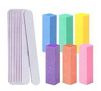 Qerwsdty Limas y Pulidores de UñAs de 16 Piezas, Kit de Herramientas de Manicura Profesional para la Herramienta de Manicura y Pedicura de UñAs