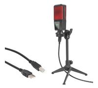 Qerwsdty MicróFono de Condensador USB A8 MicróFonos de Estudio de Podcast de Sonido con Stent de PC para Computadora PC A
