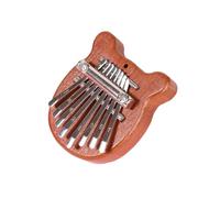 Qerwsdty Mini Kalimba 8 Teclas Exquisito Piano de Dedo Pulgar, Regalo para Principiantes Amantes de la MúSica, Oso Colgante