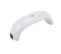 Qerwsdty Mini lámpara UV LED de 9 W para uñas de gel de pulido de gel de secado de lámpara LED 3/6 LED UV secador de uñas máquina de manicura herramientas de arte de uñas ()