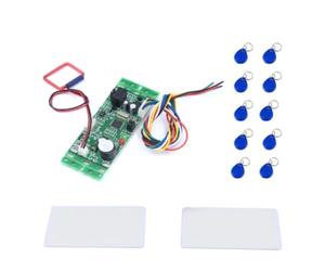 Qerwsdty Módulo de control de acceso RFID de 125 KHz, placa controladora de de acceso integrado, módulo de intercomunicación