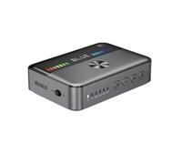 Qerwsdty NFC Bluetooth 5.3 Receptor/Transmisor de Audio Luz RGB USB 3,5 mm AUX Coaxial Adaptador Convertidor Óptico Duradero Fácil de Usar