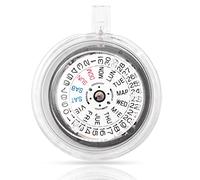 Qerwsdty NH36 Inglés Fecha Semana Automático 3.8 Reloj Movimiento Repuestos Mecánicos,