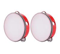 Qerwsdty Pandereta Redonda de Madera de 6 Pulgadas para Niños y Adultos, Adecuada para Principiantes y Panderetas Profesionales