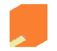 Qerwsdty Papel Adhesivo A4: Etiquetas Adhesivas A4 de 8,27 X 11,69 Pulgadas para Impresoras/de Inyección de Tinta para Oficina, Escuela, Naranja Fluorescente