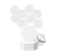 Qerwsdty Paquete de 12 Paneles de Espuma Acústica de 12x10x6x0,4 Pulgadas, Paneles de Pared de Espuma Autoadhesivos A Prueba de Sonido, para Tratamiento Acústico