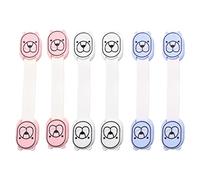 Qerwsdty Paquete de 6 Suministros de ProteccióN de Seguridad para NiñOs Cerradura de Seguridad para NiñOs Cerradura del Inodoro Cerradura del CajóN del Refrigerador