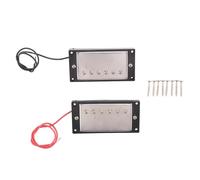Qerwsdty Pastillas de Doble Bobina Humbucker MáStil y Puente Compatible con Guitarra EléCtrica de Estilo LP para Piezas de Guitarra Juego de Repuesto