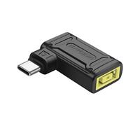 Qerwsdty PD 140W CC A Tipo C Adaptador de Carga de Alimentación Entrada Hembra CC A Conector Macho USB C para Teléfono, Tableta, Computadora Portátil (C)