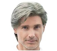 Qerwsdty Pelucas Pelucas Sintéticas con Flequillo Pelucas Sintéticas Sin Pegamento Resistentes Al para Hombre Pelucas Pelucas de Cosplay Peluca de Uso Diario