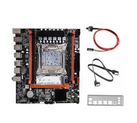 Qerwsdty Placa Base de Escritorio X99H+Cable de Interruptor LGA2011-V3 B85 Chip DDR3X4 Ranura ECC .2 NVME PCI-E 3.0 X16 SATA3.0