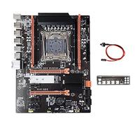 Qerwsdty Placa base X99 + Baffle+Switch Cable LGA2011-V3 .2 NVME NGFF apoyo DDR4 4 x 16G apoyo E5-2609 E5-2650 E5-2667 V3 CPU