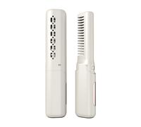 Qerwsdty Plancha de Pelo Profesional de Calentamiento RáPido EléCtrico Peine Caliente Multifuncional InaláMbrico PortáTil Plancha-C