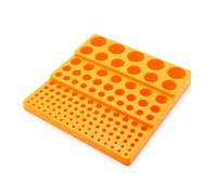 Qerwsdty Portabrocas Multifuncional, Caja para Guardar Brocas con 131 Orificios, Color Amarillo