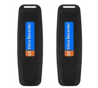 Qerwsdty Portátil recargable U Disk USB Digital Audio Voice-Recorder Mini Grabadora Activada Grabadora de Voz Fácil Instalación