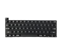 Qerwsdty Protectora de Silicona para Teclado, Portátil, con Uñas Largas, para Mecanografía, Almohadilla de Silicona, Fácil de Escribir, Color Negro