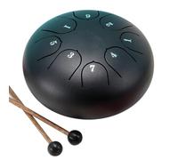 Qerwsdty Tambor 6 Pulgadas y 8 Tonos,Tambor de Lengüeta Acero,Tambor de Lluvia para Jardín,Tambor de Lengüeta de Acero,Tambor de Lluvia para Exteriores, Adecuado para Principiantes,e