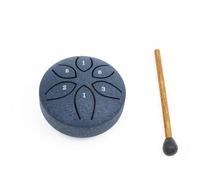 Qerwsdty Tambor de Lengüeta de Acero de 3 Pulgadas y 6 Tonos, Mini Tambores de Mano con, Instrumentos Musicales de Percusión, Tambor Azul Marino