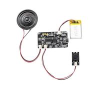 Qerwsdty Tarjeta de Felicitación con Grabación, Caja de Movimiento de 8 M, Tarjeta de Cumpleaños Navideña, Cubierta Musical, Módulo de Voz para Descargar MP3 en la Pared