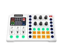 Qerwsdty Tarjeta de Sonido en Audio Studio Grabación Interfaz Mezcladores Tarjeta de Música con Sonido para PC en para Teléfono Móvil