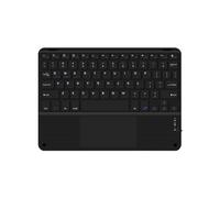 Qerwsdty Teclado Bluetooth con Panel Táctil de 10 Pulgadas Compatible con, IPadOS, Android e iOS Inglés Negro