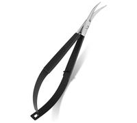 Qerwsdty Tijeras para Bordar: Tijeras Ergonómicas Curvadas para Dar Forma A las Cejas con Resorte de 4,7 Pulgadas, Tijeras de Costura Exprimibles de Acero Inoxidable