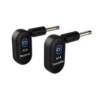 Qerwsdty Transmisor inalámbrico para guitarra eléctrica, transceptor de bajo eléctrico, accesorios para instrumentos musicales A14