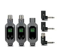 Qerwsdty Transmisor/receptor de micrófono inalámbrico, enchufado en un de micrófono inalámbrico XLR para micrófono de condensador dinámico de 48 V, fácil de usar B