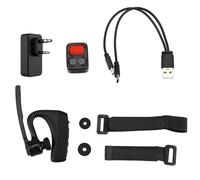 Qerwsdty Walkie Talkie Auricular Bluetooth con Adaptador de Enchufe K Control Remoto Inalámbrico PTT para Restaurante Hotel