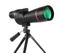 Qerwsdty Zoom 25 x 75 x telescopio HD monocular potente resistente al agua, gran alcance con trípode para observación de aves, camping