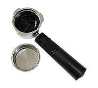 Qeunrtiy Filtros Reutilizables de Café Sin Fondo de 51 Mm Portafiltro para Soporte Homix 60 Mm 15-20 Bar para Piezas de Cafetera Espresso