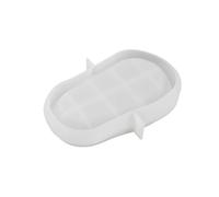 Qeunrtiy Forma de ovalada irregular, decoración del hogar, bandeja de almacenamiento de joyas, molde, placa de almacenamiento, forma de cemento, pequeña