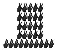 Qeunrtiy Guantes Transpirables para Piscina Guantes de Billar Piscina Guantes para Mano Izquierda Derecha Universal 3 Dedos Guantes de Guantes Deportivos de, 30