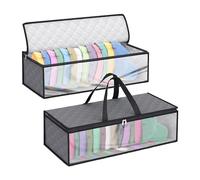 Qeunrtiy Paquete de 2 Bolsas de Almacenamiento para Sombreros de BéIsbol,Gorras,Estuche Organizador para Sombreros, Soporte para Sombreros con 2 Asas de Transporte para Humedad del Armario