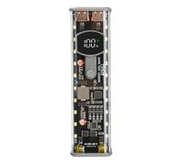 Qeunrtiy PD 18650 - Caja de batería recargable de 45 W, 8 secciones, carga súper rápida, sin soldadura, con luz exterior A