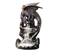 Qeunrtiy Quemador de Incienso de de Incienso de DragóN de CeráMica Cono de Incienso Mixto DecoracióN para HabitacióN de Fumadores