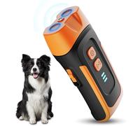 QEWEUUIE Dispositivo antirladridos para perros 2026, rango de 35 pies, 2 modos, dispositivos disuasivos ultrasónicos de ladridos de perros con linterna LED, dispositivo recargable para detener