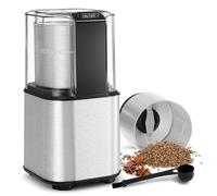 QEXREED Molinillo Electrico de Cafe 150W, 2 Cuchillas de Acero Inoxidable, 60g, para Cafe, Especias, Semillas y Nueces