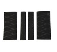 QEXUJOW Agarraderas para moto Puños universales para scooter, puños antideslizantes para ciclomotor con cubiertas de freno de motocicleta, 1 par de fundas de manillar negras + 1 par de frenos negros
